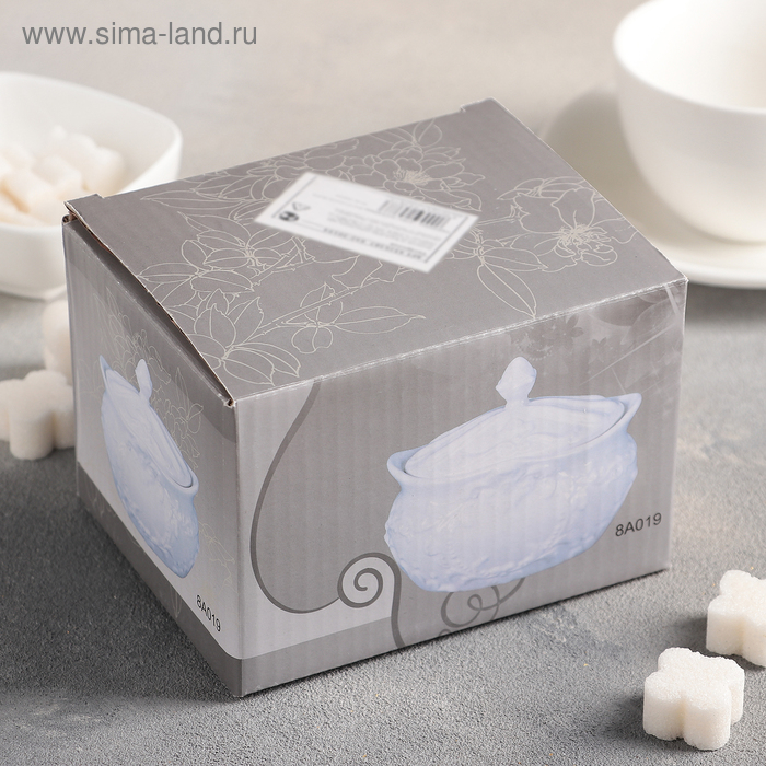 Сахарница керамическая«Винтаж», 300 мл, цвет белый Сахарница керамическая«Винтаж», 300 мл, цвет белый