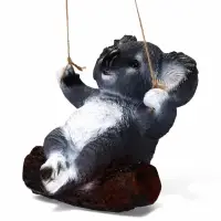 Садовая фигура из полистоуна &laquo;Коала на бревне&raquo;, подвесная, 25&times;15&times;24 см