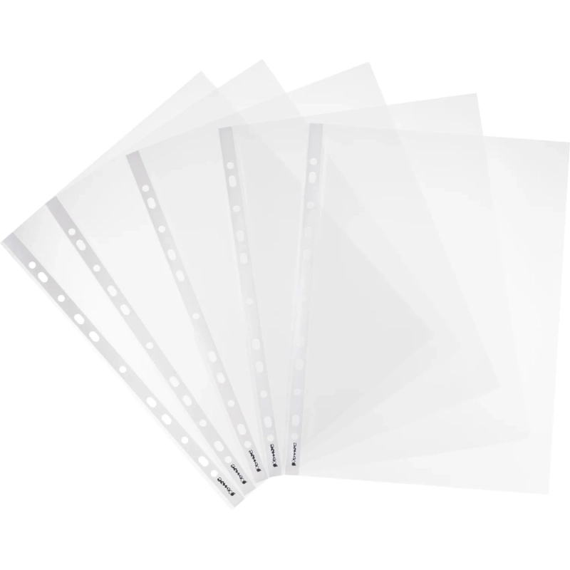 Файл-вкладыш А4+,35мкм, Комус, гладкие, 100шт/уп