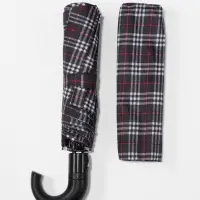 Зонт полуавтоматический &laquo;Крупная клетка&raquo;, 3 сложения, 8 спиц, R=48/55 см, d=96 см, МИКС