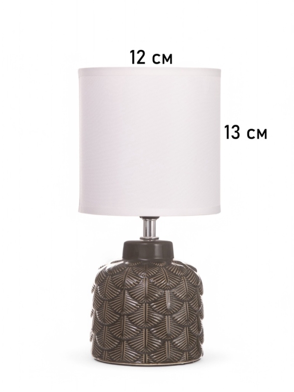 Лампа настольная Лампа настольная "Исида" 1х40Вт Е14 темно-зеленый 14х14х28см