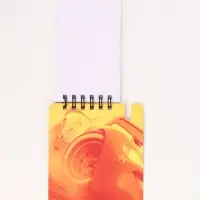 Блокнот А7 и мини ручка, Тачки