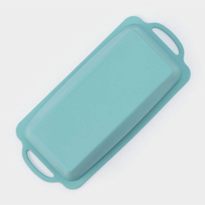 Форма для выпечки &laquo;Хлеб&raquo;, силикон, 31,5&times;14&times;6,5 см, цвет бирюзовый