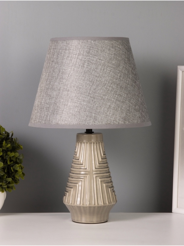 Лампа настольная Лампа настольная "Вдохновение" 40Вт Е14 серый 24х24х38см