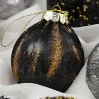 Ёлочные шары &laquo;Шаннен&raquo;, d=8 см, набор 9 шт., перья