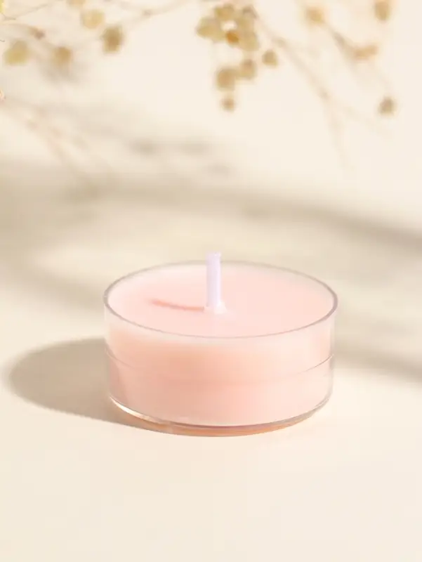 Набор чайных свечей ароматических "Конфетный цвет" 4 шт, 8х8х2,3 см