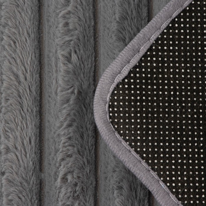 Коврики для ванной и туалета SAVANNA «Оливия», 2 шт, 40×50 см, 50×80 см, цвет серый Коврики для ванной и туалета SAVANNA «Оливия», 2 шт, 40×50 см, 50×80 см, цвет серый