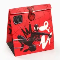Пакет подарочный крафтовый со стикерами,, набор 3 шт., 18&times;22&times;12 см, &laquo;Супергерой&raquo;