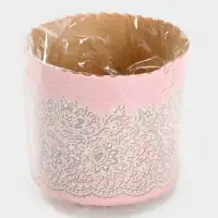 Набор бумажных форм для кулича "Кружева розовые", 110х85 мм, 10 шт