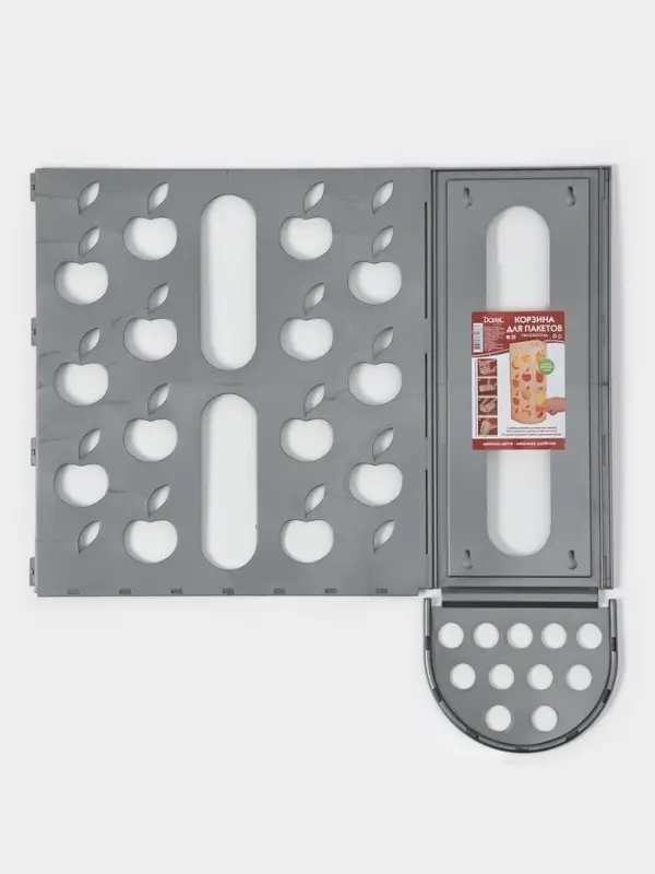 Корзина для пакетов Darel plastic &laquo;Яблоко&raquo;, пластик, 16&times;13.5&times;37.5 см, МИКС