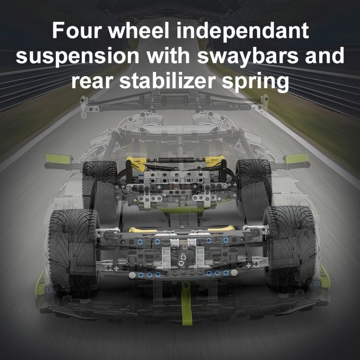 Конструктор Техно «Спорткар», 4346 деталей, масштаб 1:8 Конструктор Техно «Спорткар», 4346 деталей, масштаб 1:8