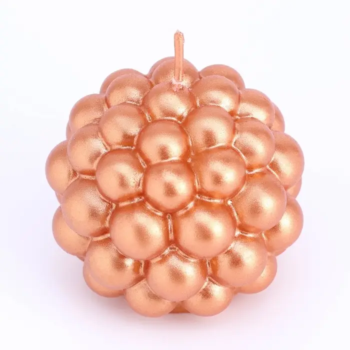 Свеча декоративная «Баблс круглый», 5.5×5.5 см, бронза