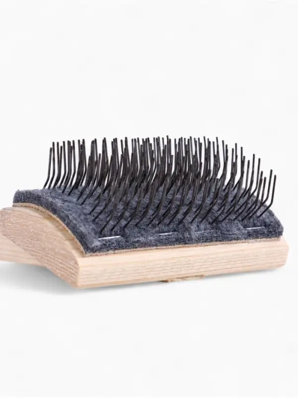 Щетка - пуходёрка ZOONIK &laquo;Кавказец&raquo;, 100&times;55 мм, полукруглая, дерево