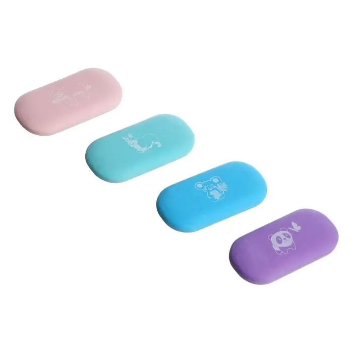 Ластик HappyGraphix Kids, овальный, мягкий, МИКС Ластик HappyGraphix Kids, овальный, мягкий, МИКС