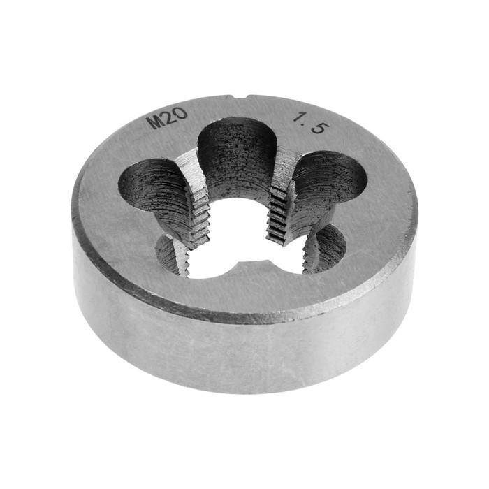 Плашка метрическая ТУНДРА, М20 х 1.5 мм Плашка метрическая ТУНДРА, М20 х 1.5 мм