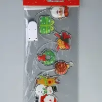 Светодиодная наклейка на окна &laquo;Праздничные элементы&raquo;, 0.5 м, 6 LED, от батареек CR2032&times;2, свечение тёплое белое