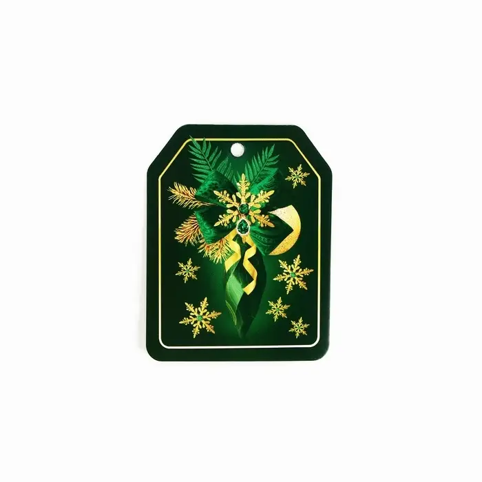 Шильдик на подарок «Счастливого Нового года», набор 6 штук, зелёный, 16×24 см Шильдик на подарок «Счастливого Нового года», набор 6 штук, зелёный, 16×24 см