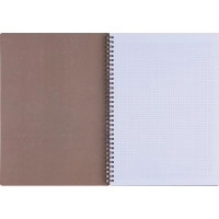 Бизнес-тетрадь, BS, А4, 96л., клетка, мягкий, спираль. Flora, инжир, N4283