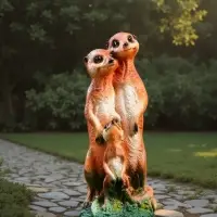 Садовая фигура из гипса &laquo;Семья сурикатов&raquo;, 35&times;11&times;9 см