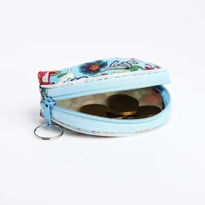 Кошелёк монетница на молнии, цвет МИКС