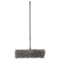 Швабра со смен.насадкой тм VETTA, ручка телескоп. металл, пластик 70-120см, насадка микрофиб. 95г/м2