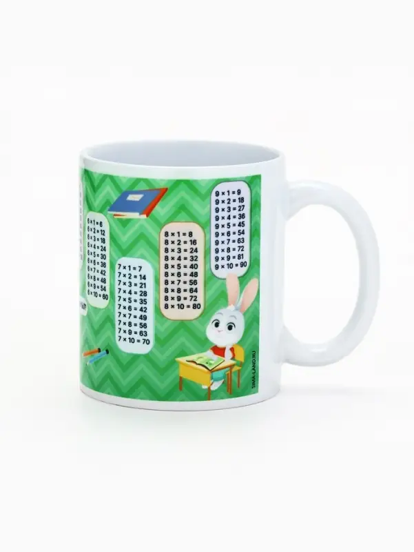 Кружка чайная керамическая &laquo;Таблица умножения&raquo;, 320 мл
