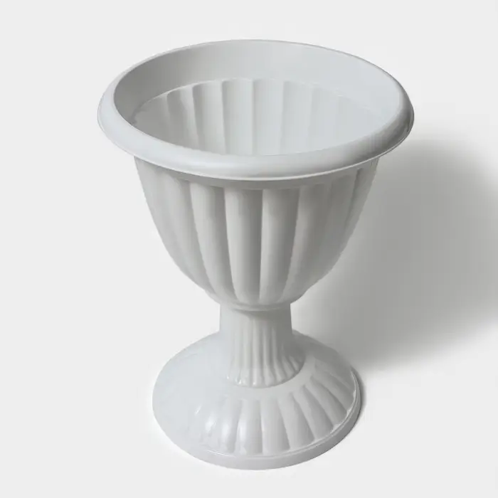 Вазон для цветов &laquo;Жасмин&raquo;, 12 л, d=37 см, h=46 см, белый