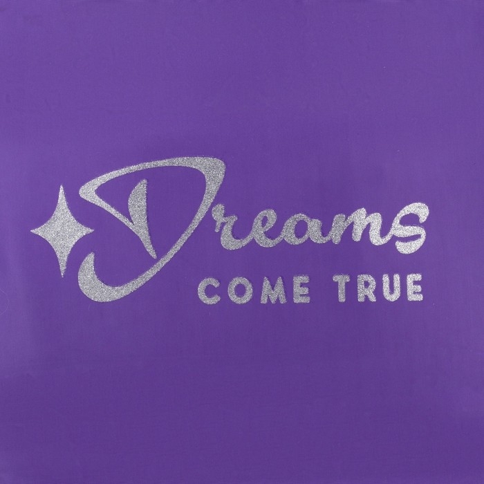 Рюкзак школьный текстильный Dreams come true, цвет фиолетовый, 38 х 12 х 30 см