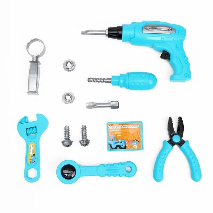 Игровой набор инструментов в чемоданчике, Синий трактор Игровой набор инструментов в чемоданчике, Синий трактор