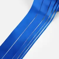 Атласная лента, набор 5 шт., 6/10/20/40/50 мм, 23&plusmn;1 м, синяя №40