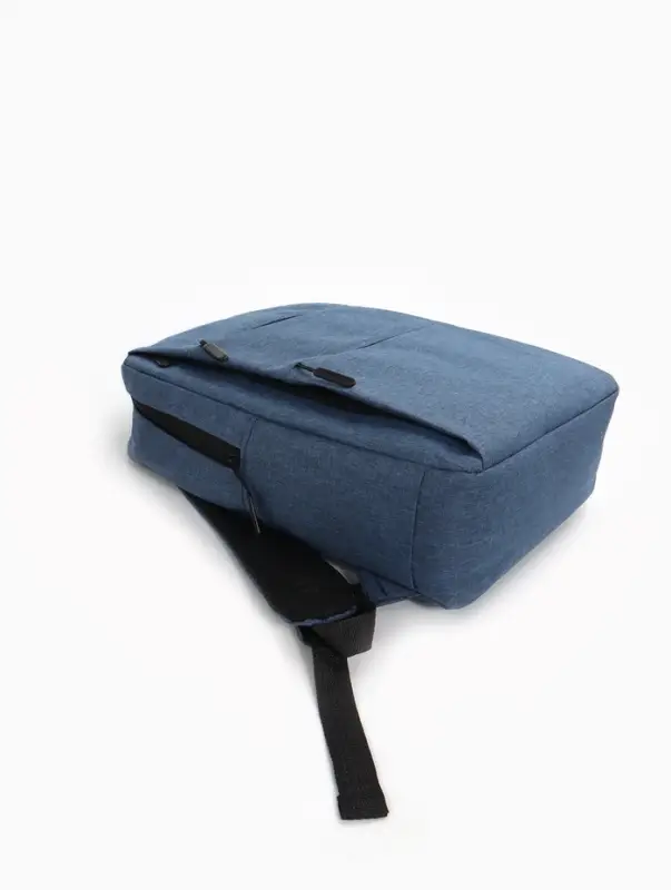 Рюкзак городской на молнии, с карманами, отделом для ноутбука, USB портом, 30&times;12&times;43 см, синий