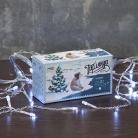 Гирлянда светодиодная Бахрома 1.8х0.5 м, IP20, 48 LED, бел, 8 реж 3556829