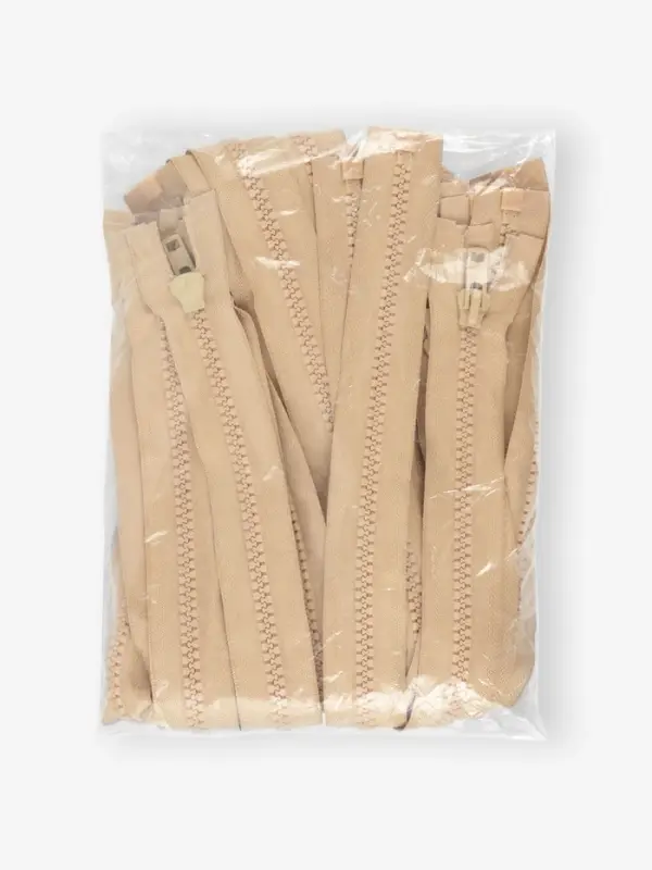 Молния &laquo;Трактор&raquo;, №8, разъёмная, замок автомат, 100 см, бежевая