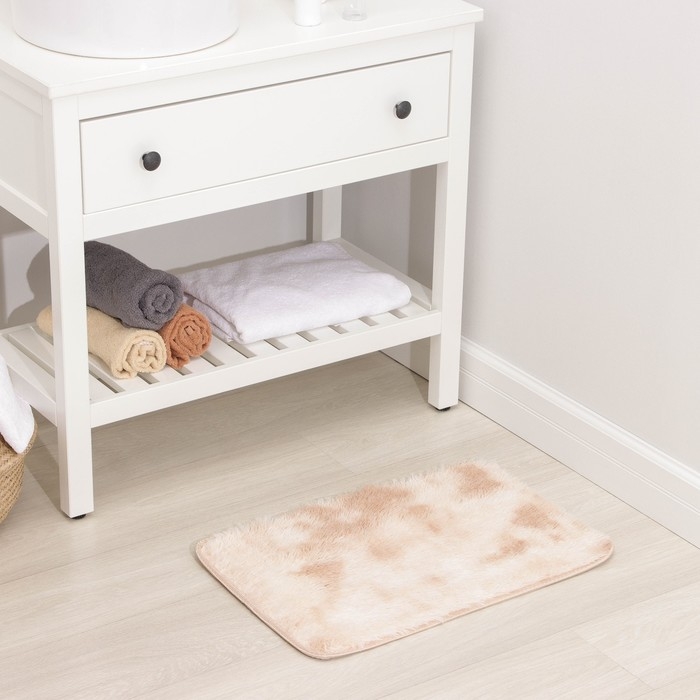 Коврик для дома Доляна «Пушистик», 40×60 см, цвет бежевый Коврик для дома Доляна «Пушистик», 40×60 см, цвет бежевый