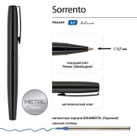 Ручка шариковая SORRENTO РОЛЛЕР 0.7,син, корп.черн/фут.черн