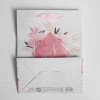 Пакет подарочный крафтовый вертикальный, упаковка, «8 марта», MS 18 х 23 х 10 см Пакет подарочный крафтовый вертикальный, упаковка, «8 марта», MS 18 х 23 х 10 см