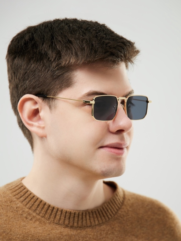 Очки солнечные, uv 385, черная линза Очки солнечные, uv 385, черная линза