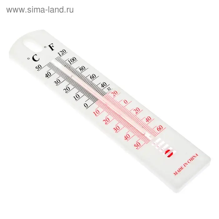 Термометр уличный Luazon, спиртовой, белый