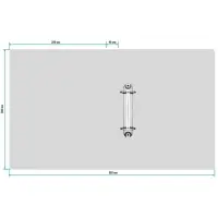 Папка на 2 кольцах А4, Calligrata, 18 мм, 500 мкм, белая