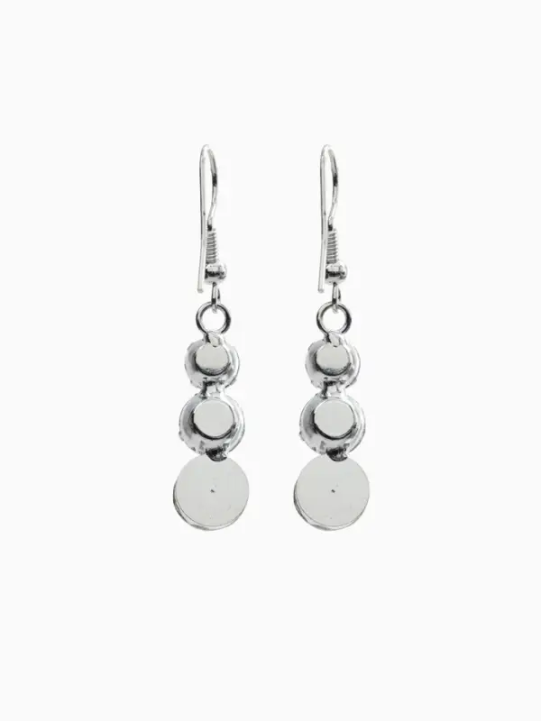 Набор 2 предмета: серьги, колье &laquo;Вечерний шик&raquo;, белый в серебре