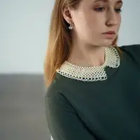 Колье &laquo;Жемчужное ассорти&raquo; воротничок ажур, шар №2,4,6, белое, L= 36 см