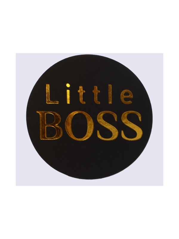 Бутылочка для кормления с наклейками «BOSS» от 0 мес., 250 мл., цвет золотой, M&B Бутылочка для кормления с наклейками «BOSS» от 0 мес., 250 мл., цвет золотой, M&B