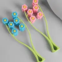 Массажёр для лица &laquo;Букет&raquo;, 22.5&times;6.5&times;3.5 см, 12 роликов, МИКС