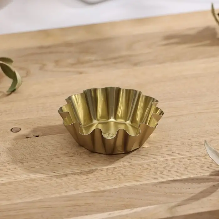 Форма для выпечки, h= 2,5 см, d=7,5 см, антипригарное покрытие, цвет бордовый