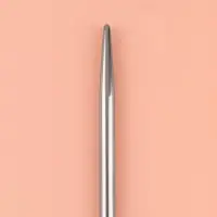 Спицы круговые, для вязания, с металлическим тросом, d=4 мм, 10/40 см