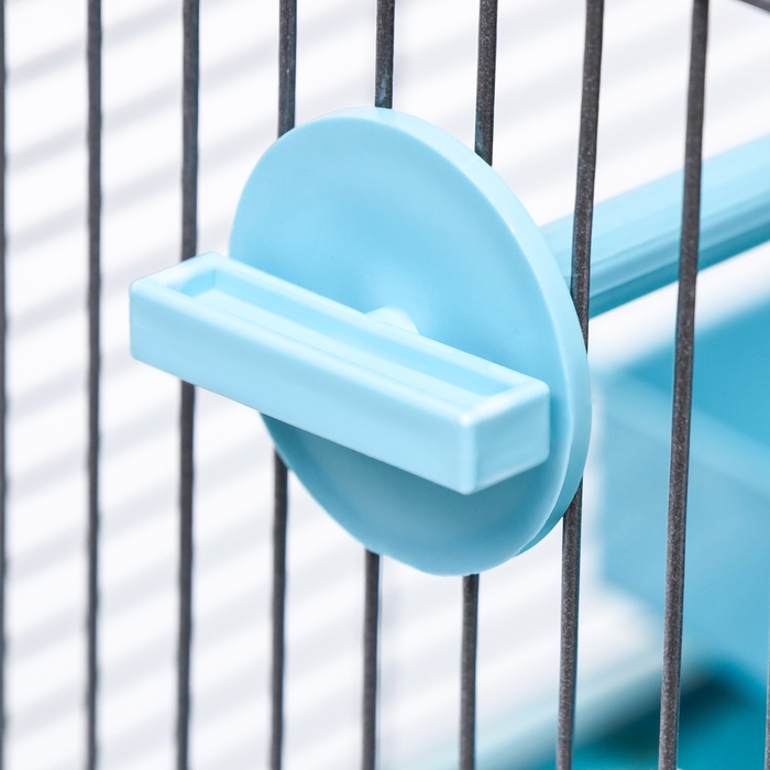 Клетка для птиц Клетка для птиц "Пижон" №100, разборная, 42 х 30 х 37см (укомплект.) бирюзовая