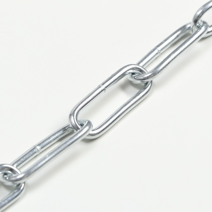 Цепь для привязи собак, сварные звенья, 1,8 м, калибр 40 мм, толщина проволки 3,6 мм Цепь для привязи собак, сварные звенья, 1,8 м, калибр 40 мм, толщина проволки 3,6 мм