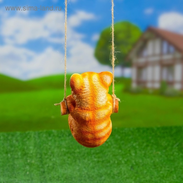 Подвесной декор  Подвесной декор "Котенок" 10х10х15см рыжий