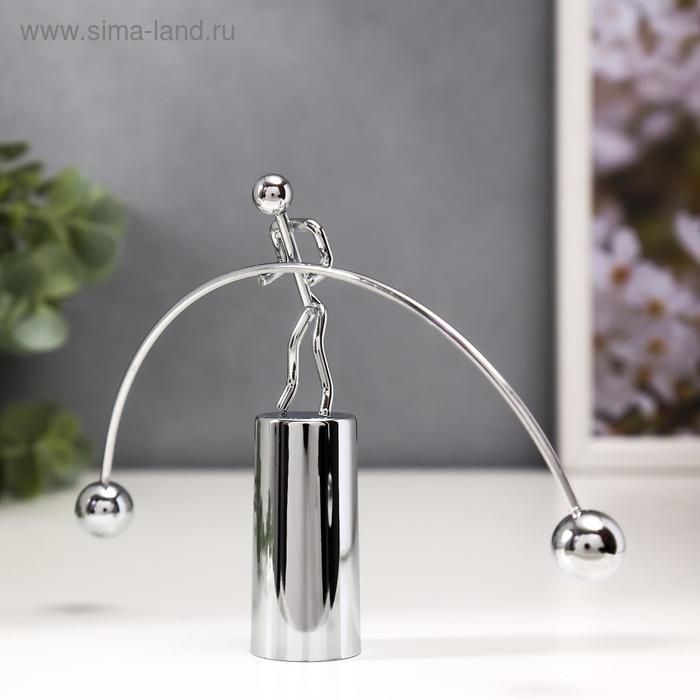 Маятник металл Маятник металл "Штангист" 11х18х2,7 см