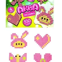 Аквамозаика "Бабочки, сердечки" 4 фигурки